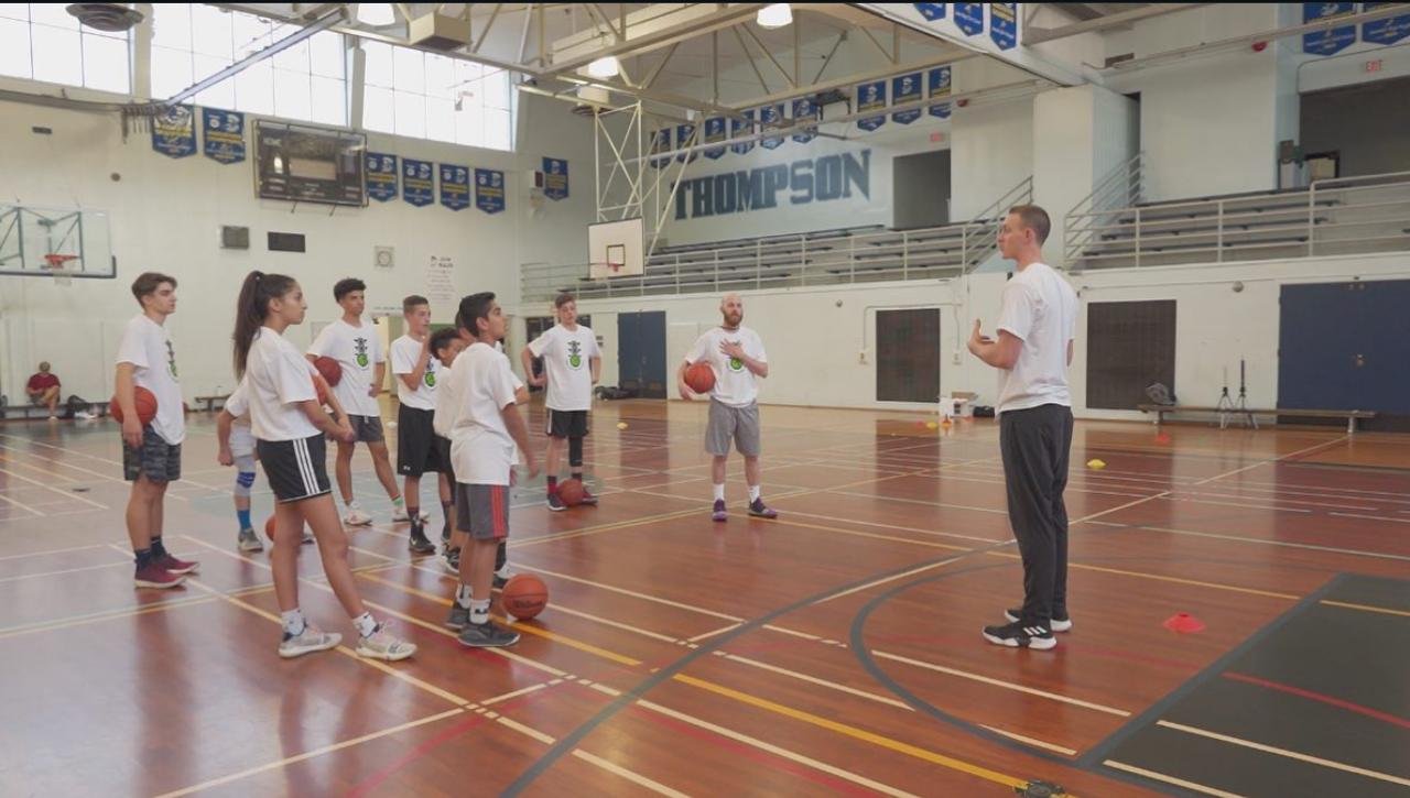 Coach Elliot leading advanced group training session